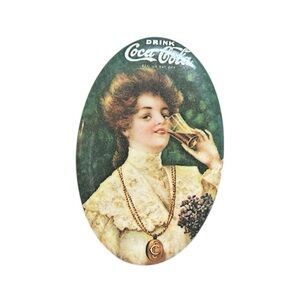 Vintage Coca-Cola Pocket Mirror 1970s Collectable Advertising